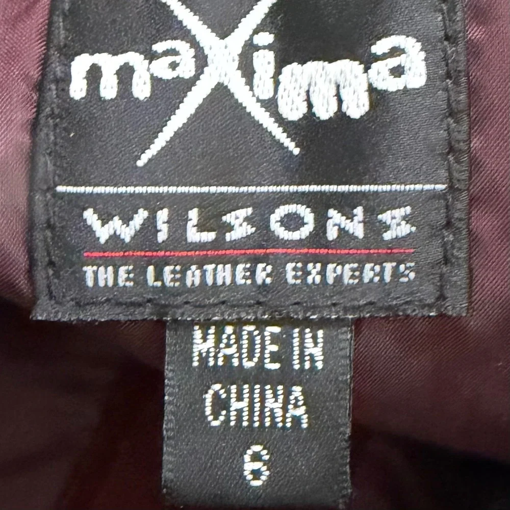 Vintage 90s Wilsons Leather Maxima Burgundy Suede Jacket (Sz M) & Skirt (Sz‎ 6)